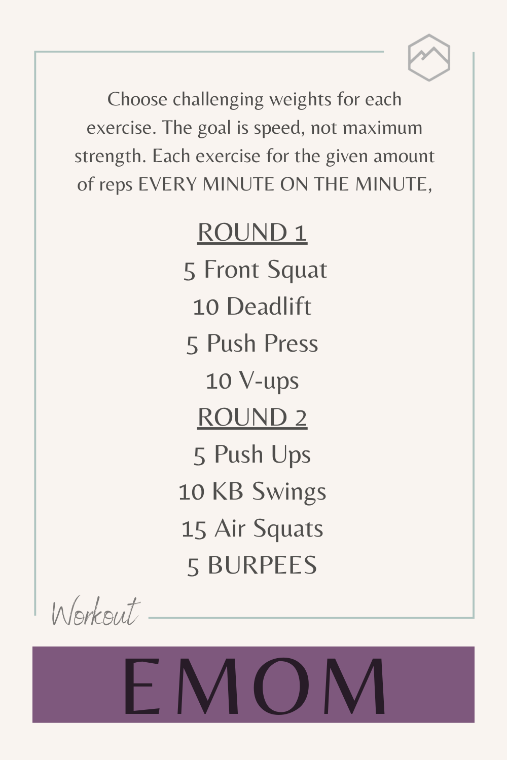 EMOM Workout Stronger Fitness